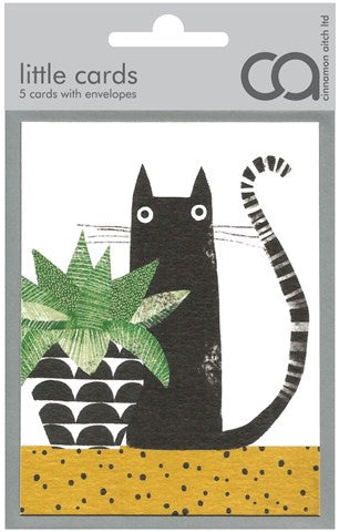 Note Cards- Cat & Plant
