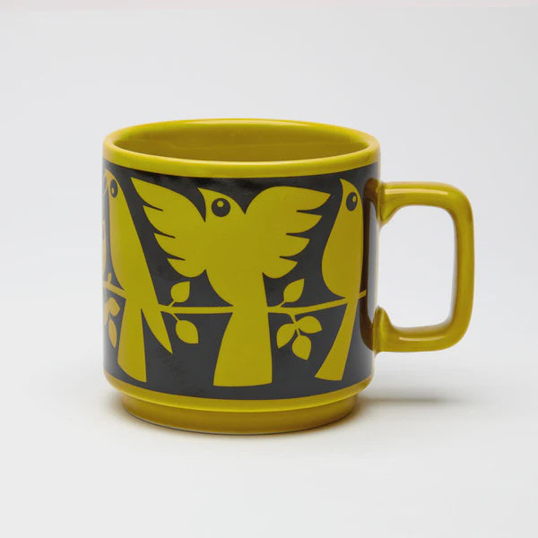 Birds Chartreuse Mug