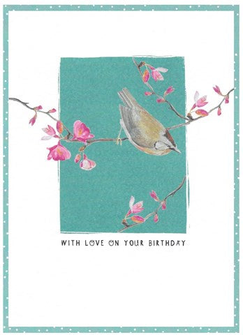 With Love Bird Card