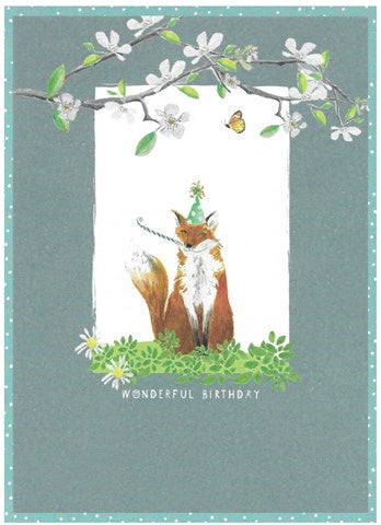 Birthday Fox Card