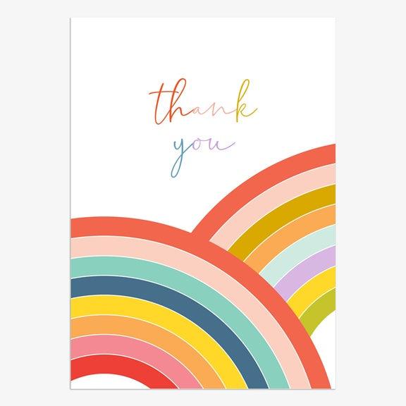 Thank You Rainbow Notelets - Pretty Shiny Shop