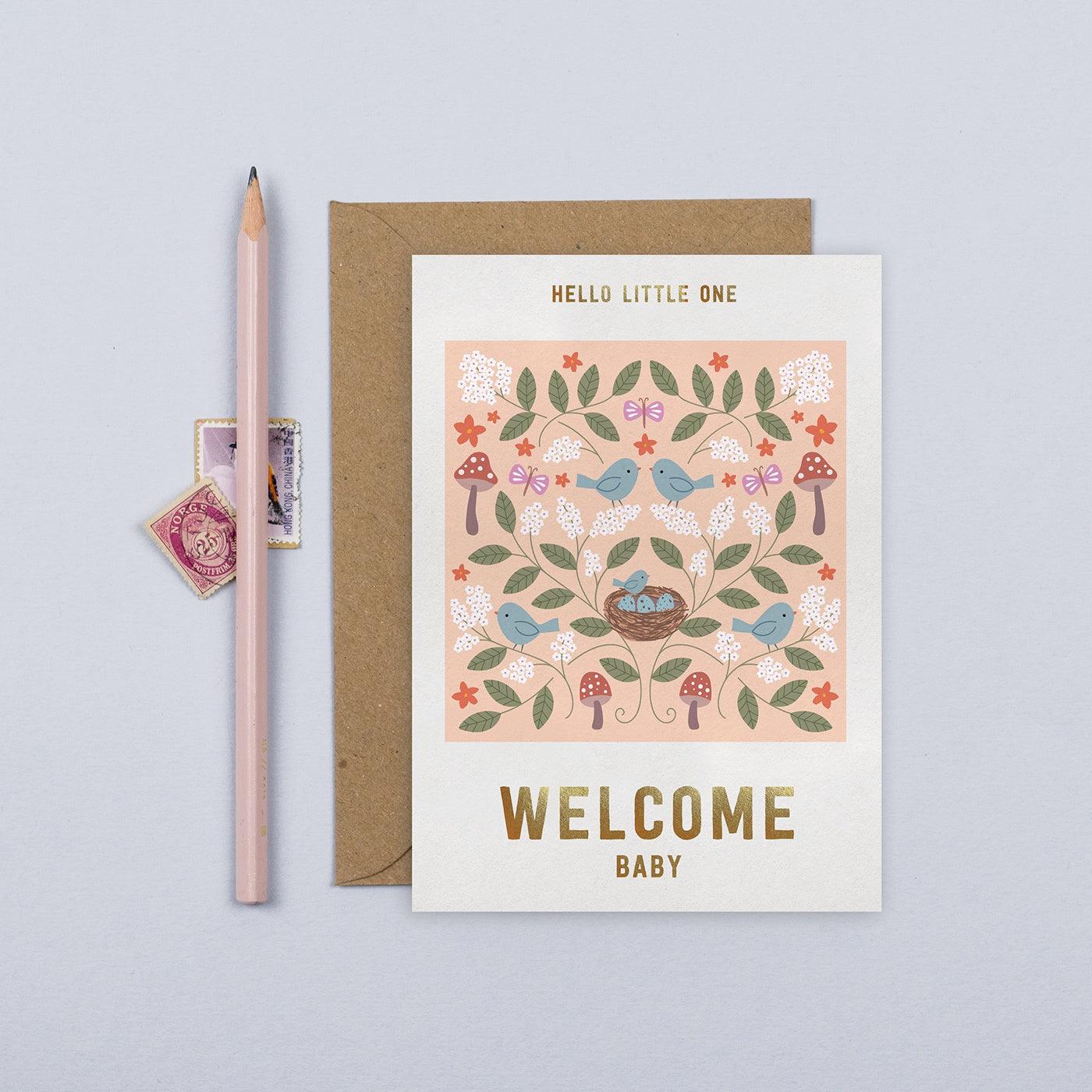 Welcome Baby Card - Pretty Shiny Shop