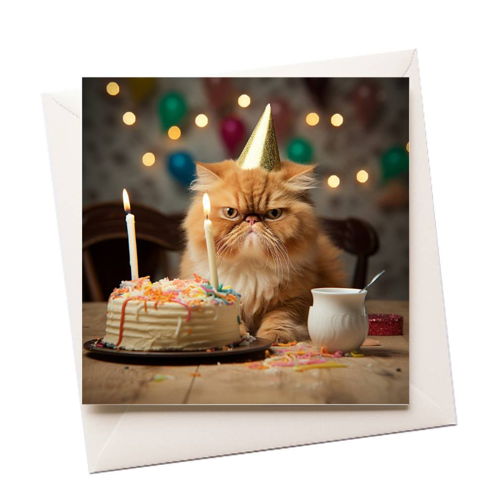 Grumpy Cat Cake Card