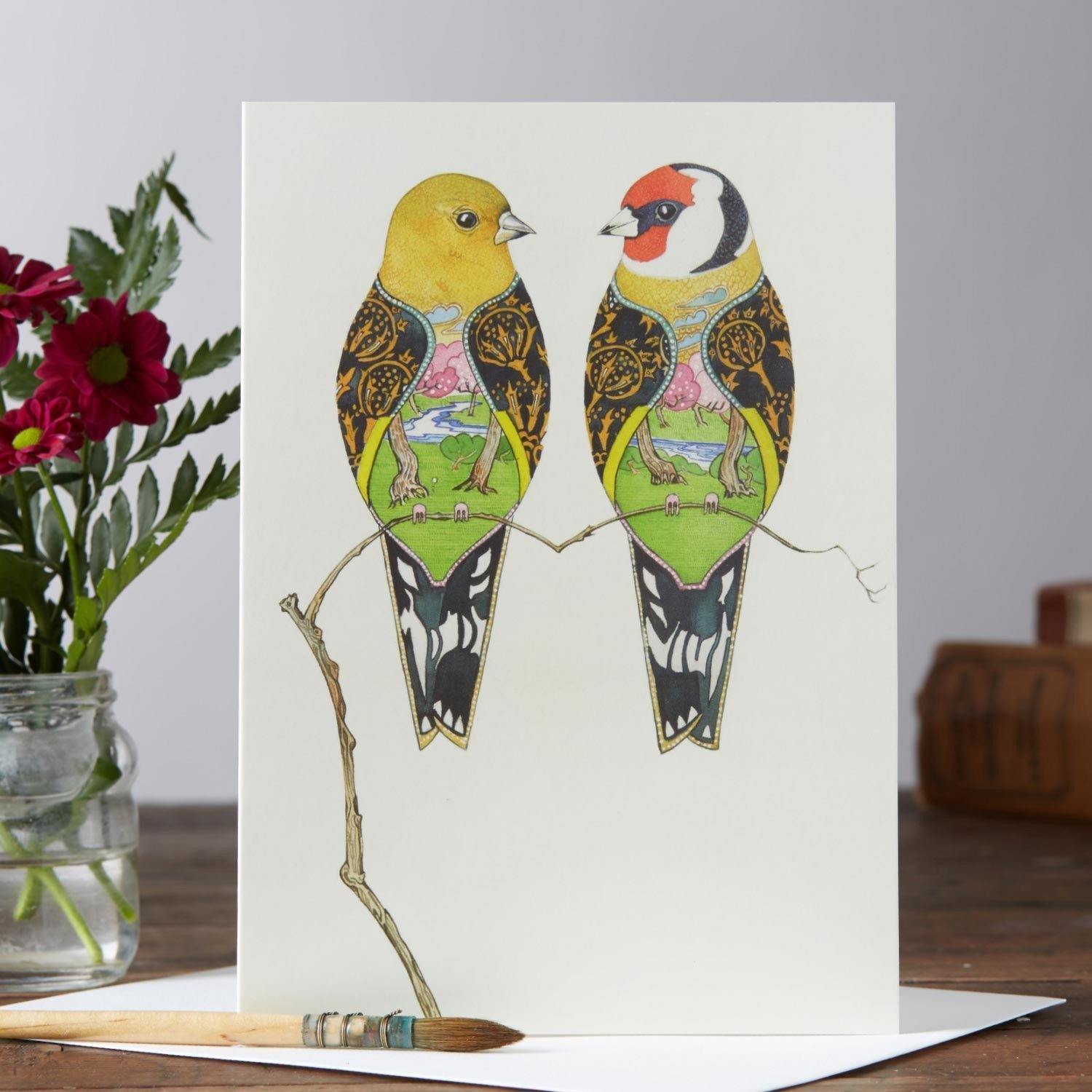 Goldfinches Card - Pretty Shiny Shop