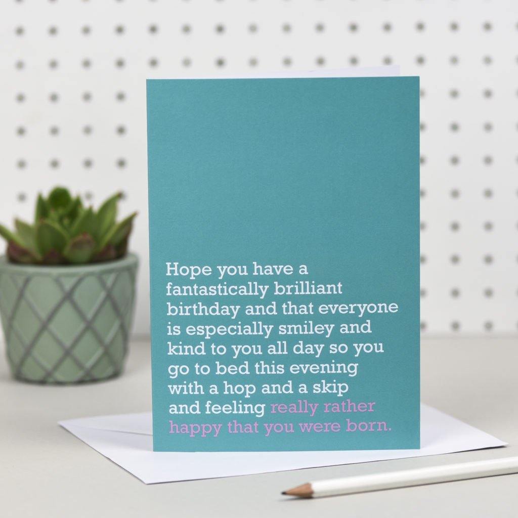 Happy You Were Born Card - Pretty Shiny Shop
