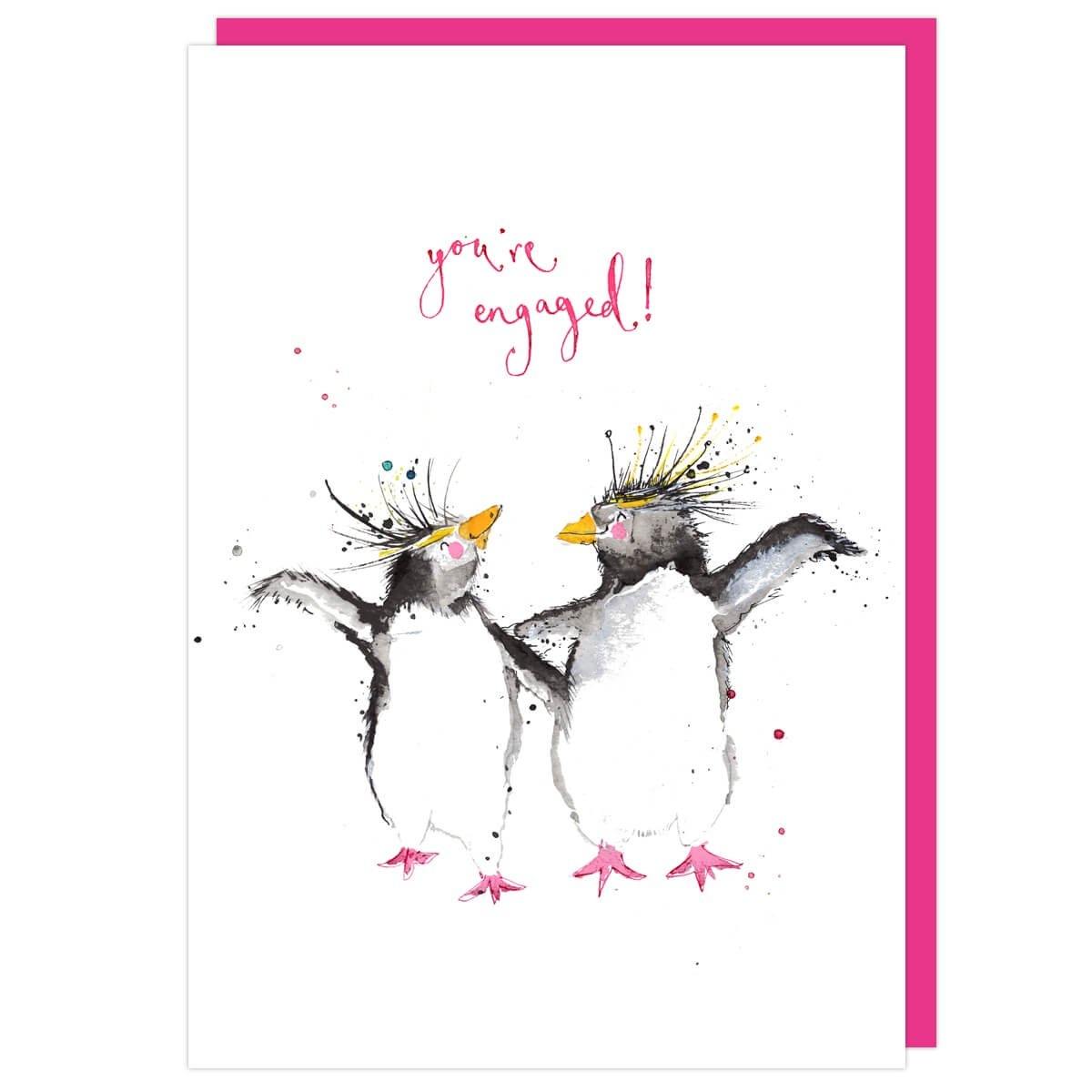 You're Engaged Rockhoppers Card - Pretty Shiny Shop
