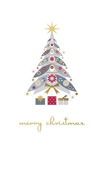Merry Christmas Sparkle Tree Card - Pretty Shiny Shop