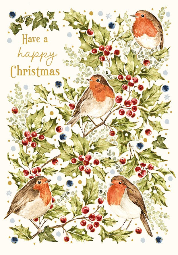Christmas Robins Card