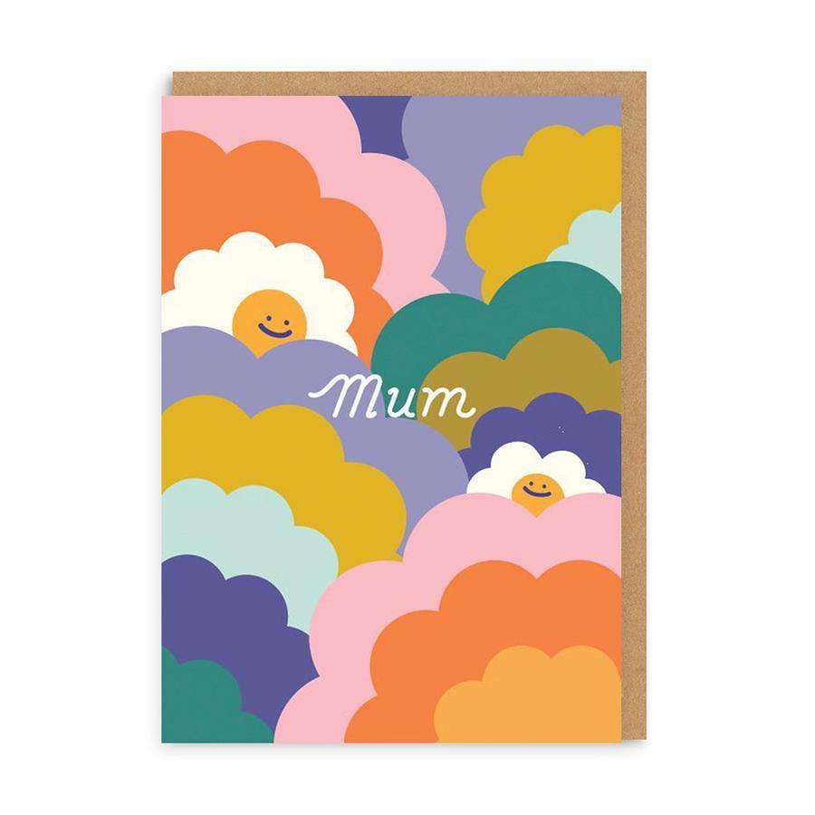 Mum - Happy Colour Clouds Card - Pretty Shiny Shop