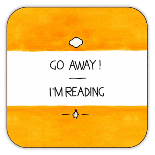 Go Away Reading Coaster - Pretty Shiny Shop