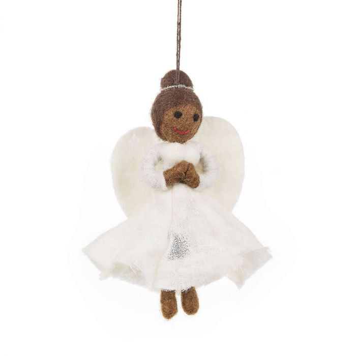 Angel Hanging Decoration - Mocha