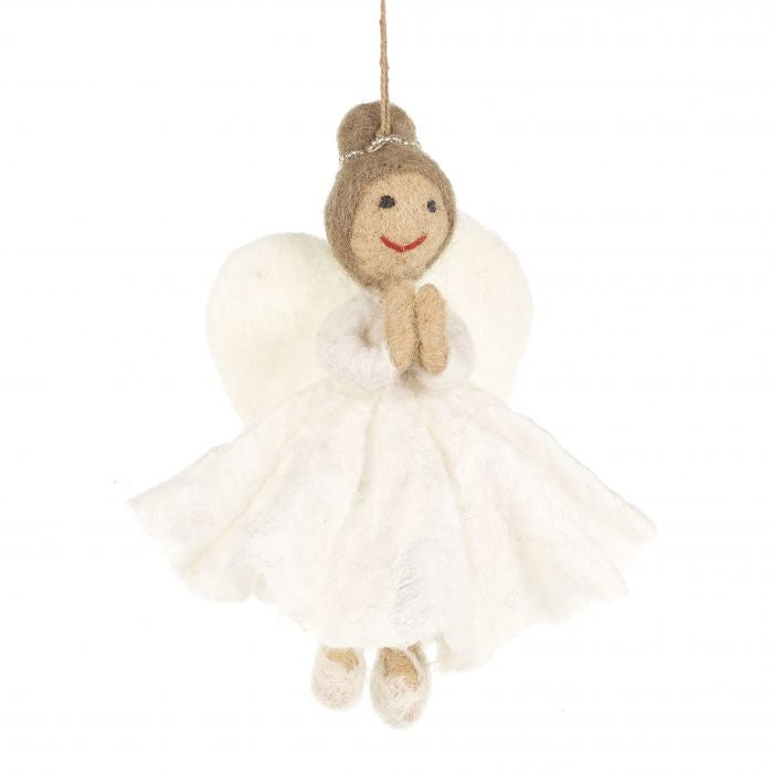 Angel Hanging Decoration - Cream