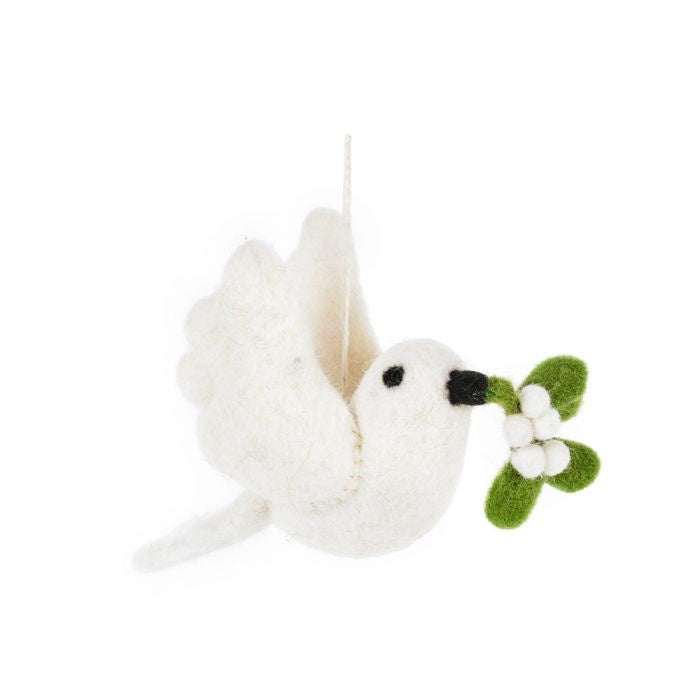 Mistletoe Dove Decoration