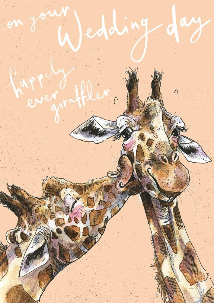 Happily Ever Giraffter Card - Pretty Shiny Shop