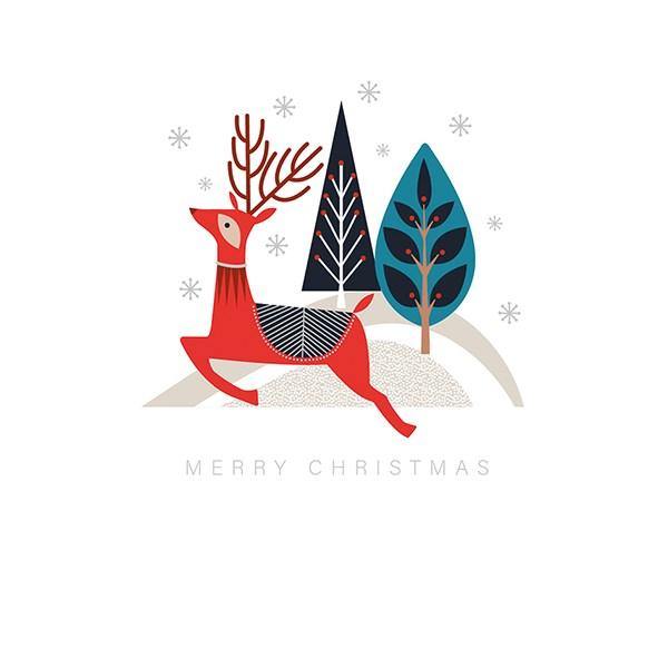 Prancing Deer Card Set - Pretty Shiny Shop