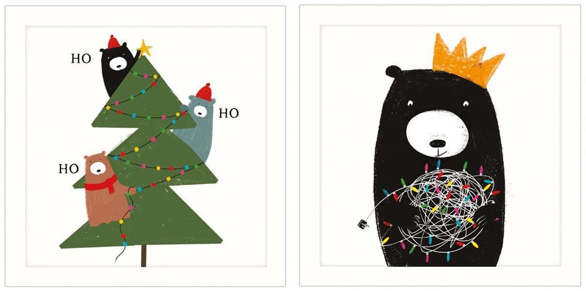 Festive Bears Christmas Card Set - Pretty Shiny Shop