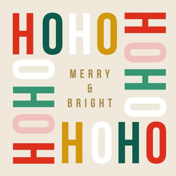 Ho Ho Merry & Bright Charity Card Set - Pretty Shiny Shop