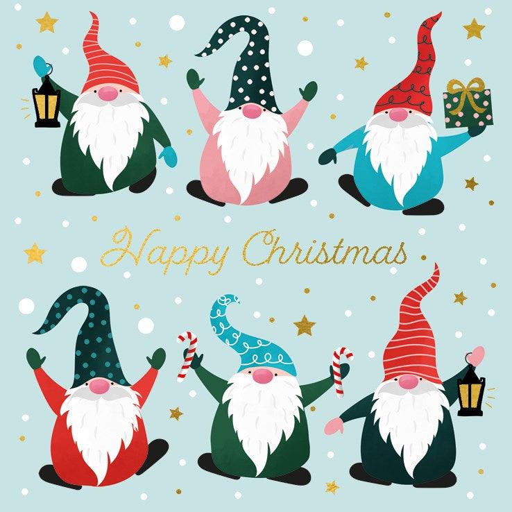 Merry Christmas Gnomes Charity Card Set - Pretty Shiny Shop